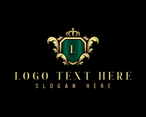 Heraldry - Regal Elegant Crown logo design