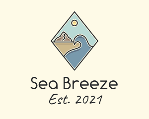 Seaside Summer Vacation logo design