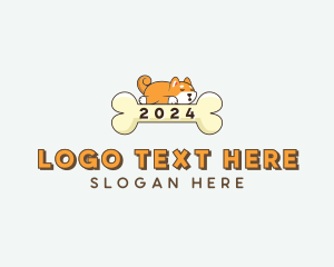 Pet Shop - Dog Bone Pet logo design