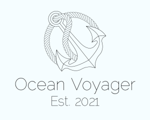 Seafarer - Nautical Anchor Rope logo design