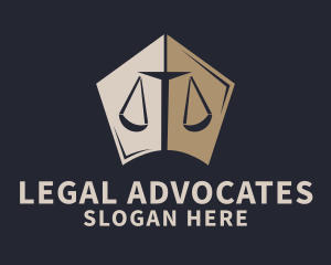 Justice Legal Scale logo design