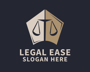 Justice Legal Scale logo design