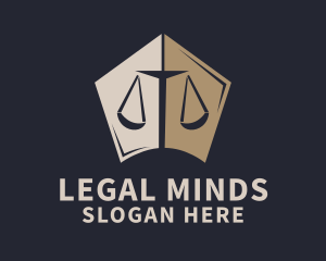 Justice Legal Scale logo design