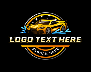 Car - Automotive Water Cleaning logo design