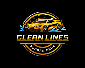 Automotive Water Cleaning  logo design