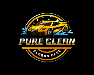 Disinfect - Automotive Water Cleaning logo design