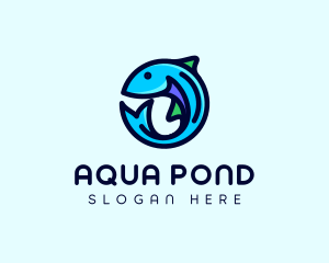 Fish Aquarium Fishery logo design