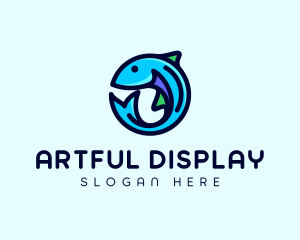 Fish Aquarium Fishery logo design