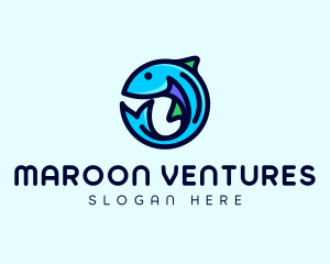 Fish Aquarium Fishery logo design