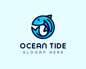 Fish Aquarium Fishery logo design