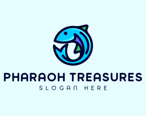 Fish Aquarium Fishery logo design