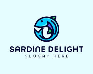 Fish Aquarium Fishery logo design