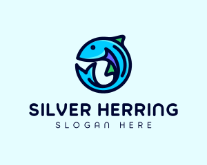 Herring - Fish Aquarium Fishery logo design