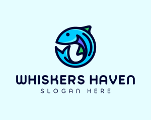 Fish Aquarium Fishery logo design