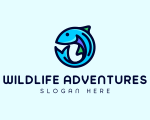 Fish Aquarium Fishery logo design