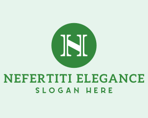 Serif Business Letter N logo design