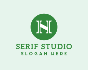 Serif - Serif Business Letter N logo design