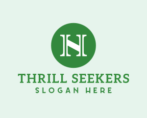 Serif Business Letter N logo design