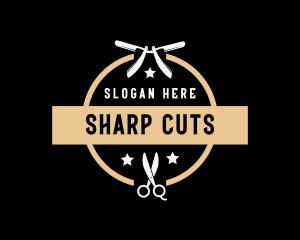 Scissors - Barber Scissors Shave logo design