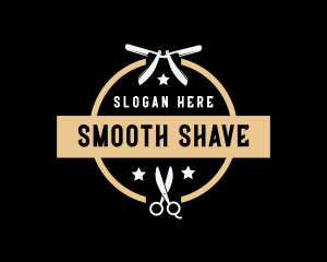 Barber Scissors Shave logo design