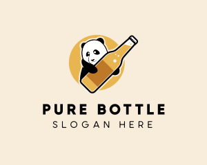 Bottle - Panda Beer Bottle logo design