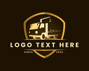 Crane - Crane Truck Shield logo design