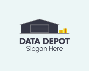 Repository - Gray Storage Warehouse logo design