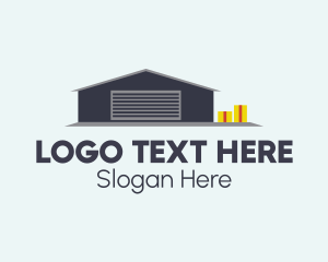 Home Depot - Gray Storage Warehouse logo design