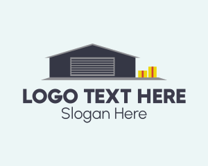 Repository - Gray Storage Warehouse logo design