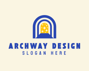 Archway - Sparkly Door Archway logo design