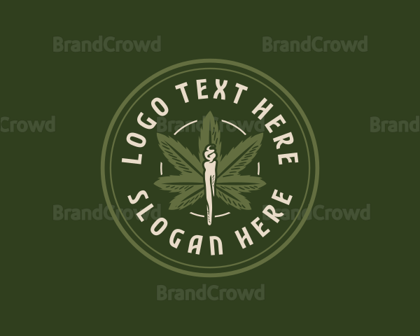 Marijuana Weed Smoke Logo