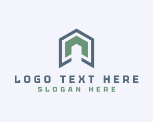 Innovation - Geometric Business House Letter A logo design