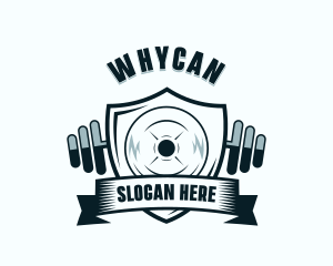 Weightlifting Gym Shield Logo