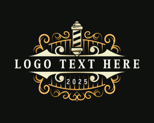 Barbershop - Premium Haircut Barbershop logo design