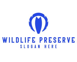  Eye Feather Wildlife logo design