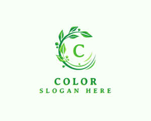 Environmental - Botanical Wellness Leaf logo design