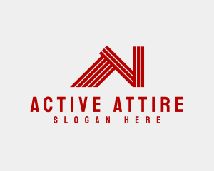 Sportswear - Athletic Stripes Startup Letter N logo design