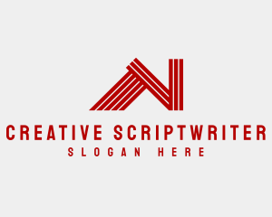 Athletic Stripes Startup Letter N  logo design