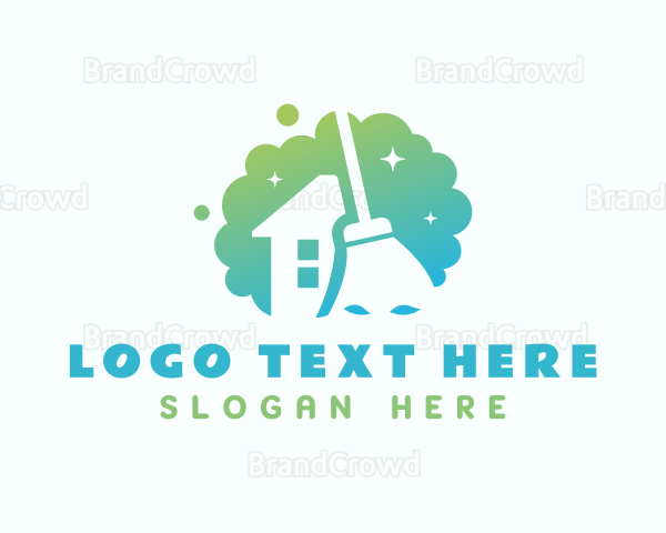 Home Broom Cleaner Logo