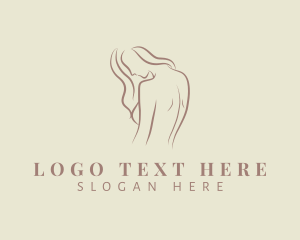 Undressed - Sexy Beauty Woman logo design