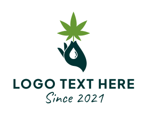 Agriculture - Cannabis Medicinal Leaf logo design