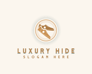 Leather - Footwear Cobbler Shoe logo design