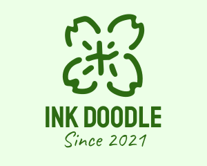 Scribble - Clover Leaf  Scribble logo design