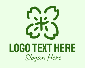 Clover Leaf  Scribble Logo