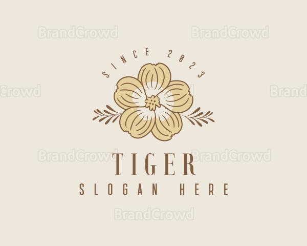 Flower Boutique Salon Logo