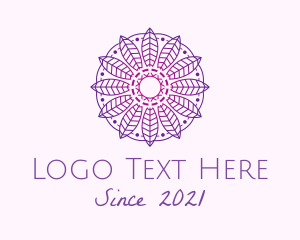 Hindi - Intricate Gradient Mandala logo design