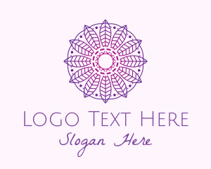 Intricate Gradient Mandala  Logo