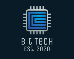 Tech Software Processor logo design