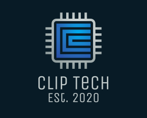 Tech Software Processor logo design