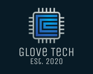 Tech Software Processor logo design